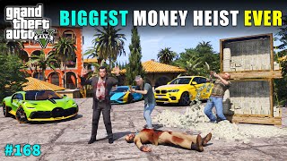 BIGGEST DIAMOND HEIST FROM MAFIA MANSION  GTA V GAMEPLAY 168 [upl. by Ayetal412]