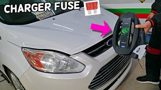 FORD CMAX HYBRID ENERGI CHARGER FUSE LOCATION REPLACEMENT FORD C MAX DOES NOT CHARGE [upl. by Menard]