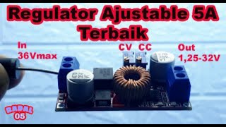 Voltage regulator step down Terbaik XL4015 5A CC CV  Lab Bench PSU [upl. by Ocihc]