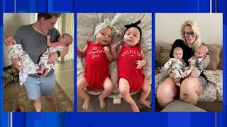 Reciprocal IVF journey Jacksonville couple gives birth 3 days apart after carrying each other’s [upl. by Atig]