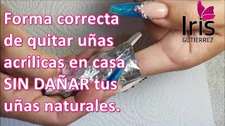 Como quitar uñas acrilicas en casa [upl. by Ahsiel763]