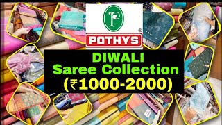 🔥POTHYS saree collection  Tnagar✅ Diwali collection [upl. by Paske]