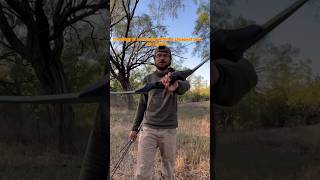 Budget bow hunt bowhunting survival longbow recurve cheapbow camping [upl. by Ecylahs]