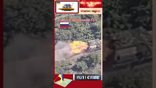 Ukrainian SOF destroyed the Russian Msta S self propelled howitzer in the Kherson region shorts [upl. by Meier118]