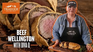 Diva Q’s Traeger Smoked Beef Wellington [upl. by Aix]