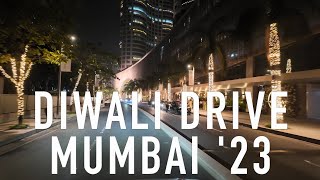 4K Diwali Drive in Mumbai 2023 [upl. by Llerret]