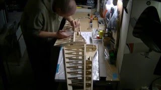 P51 Mustang rc build of great planes kit part2 wing ep9 [upl. by Leinaj910]