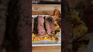 Tomahawk steak over lobster mac n cheese foodie foodshorts cooking viralvideo food homemade [upl. by Cairistiona]