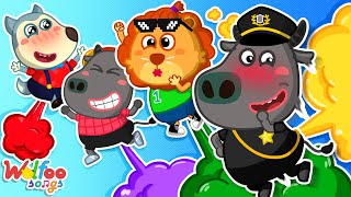 We Are a Gassy Poopy Team 😝💨 Funny Farting Song 🎶 Wolfoo Nursery Rhymes amp Kids Songs [upl. by Ayikur]