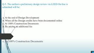 Free LEED GA Exam Part 2 LEED v4 [upl. by Eytak]