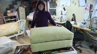 Upholstery quotHow To Reupholster A Pillowtop Ottomanquot [upl. by Calv]