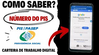 NÚMERO DE PIS NA CARTEIRA DIGITAL COMO SABER [upl. by Atoel70]