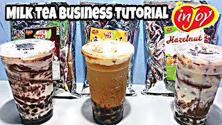 Injoy Milk Tea for Business  Step by Step Procedure  Affordable Business [upl. by Ahsaercal]