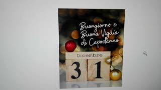 Buonissima vigilia di capodanno a tutti 🔔🔔🔔 [upl. by Suidualc]