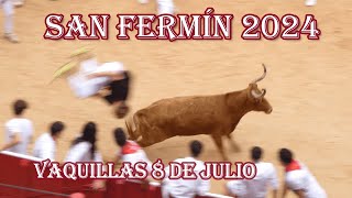 Vaquillas 8 julio sanfermin2024 [upl. by Halsy]