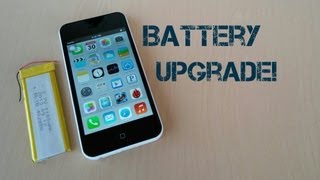 Goophone i5C MTK6572  Battery Upgrade [upl. by Broome186]