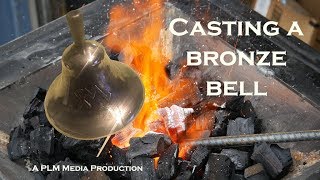 Casting a bronze bell [upl. by Doley]