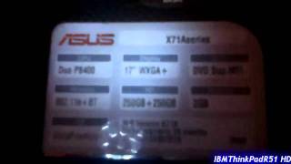 My New Laptop Asus X71A [upl. by Toile]