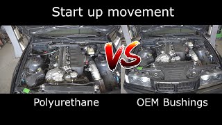 Race Polyurethane Engine Bushings VS Rubber Engine Bushings [upl. by Sackey]