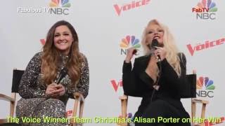 The Voice Winner Team Christinas Alisan Porter on Her Win Fabulous TV [upl. by Arayk]