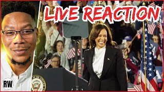 Kamala Harris Electrifies The Ellipse LIVE REACTION [upl. by Yert]