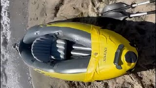 Intex 68307EP Explorer K2 Inflatable Kayak Set Review 2 Person Inflatable Kayak Set with Two Oars [upl. by Menedez546]