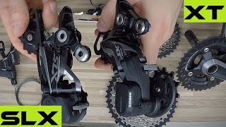 Shimano SLX M7000 vs XT M8000 Groupset 2017 MTB Components Comparison  Review [upl. by Corinna]