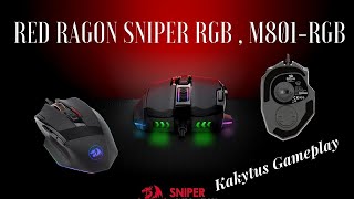 MOUSE GAMER REDRAGON SNIPER RGB 12400DPI 9 BOTOES M801RGB  Unboxing [upl. by Quillon]