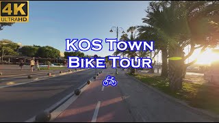 Kos  Exploring Kos Town by bike  4K [upl. by Leacim]