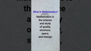 What is mathematics maths statistics viralvideo shortsvideo youtubeshorts trending shorts [upl. by Nevaed]