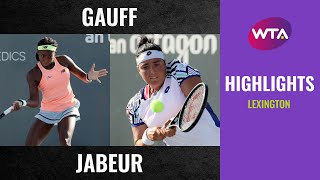 Coco Gauff vs Ons Jabeur  2020 Lexington Quarterfinal  WTA Highlights [upl. by Aniled43]