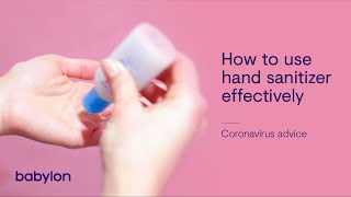 Want Some Hand Sanitizer Heres How to Use it Effectively [upl. by Denman596]