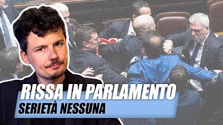 La rissa scoppiata in Parlamento è un nuovo e deprimente record [upl. by Hermosa]