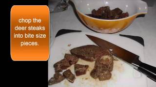 Venison Deer Skillet Steaks with Steak Sauce Recipe [upl. by Stanford]