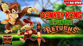 Donkey Kong Country Returns Wii  Zerando ao Vivo [upl. by Nnylirret]