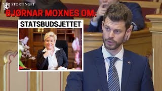 Bjørnar Moxnes R om statsbudsjettet 2019 [upl. by Locke]