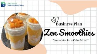 Business Plan quotZen Smoothiesquot [upl. by Carder]