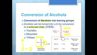 有機化學 Ch923 硫酸酯轉換feat MesylateTosylateTriflate [upl. by Codi599]