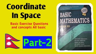 Part2 Coordinate in space  class 11th math  NEB Board Nepal  Tuition Master [upl. by Sonya]