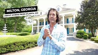 Tour Of a 19 Million Georgia Mansion on 8 Acres  555 Dorris Rd Milton GA [upl. by Alvar481]