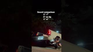 Exhaust tip Sound comparison [upl. by Anirahc283]