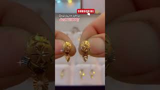 21k gold 2024 stylish and ❤️✨trendy earring design with weight Long earring PURE GOLD EARRINGS [upl. by Hunt]