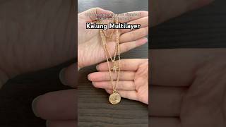 kalung multilayer cantik ala wanita korea harga murah meriah cuma 10ribuan aja  link di komen [upl. by Liscomb633]