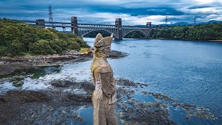 Lord Nelson Statue Menai Straits Anglesey DJI mini 4 [upl. by Elton]