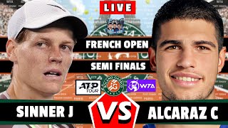 🔴LIVE Sinner vs Alcaraz Semifinal• French Open 2024 rolandgarros wta atp aotennis2 [upl. by Russ]