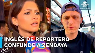 Reportero confunde a Zendaya durante entrevista y provoca burlas [upl. by Meng557]