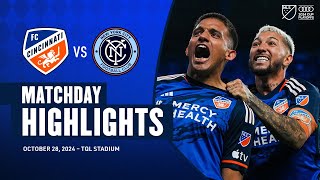 HIGHLIGHTS FC Cincinnati vs New York City FC  October 28 2024 [upl. by Saltsman]