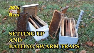 Setting Up And Baiting Swarm Traps  How To Catch Honeybees [upl. by Ariela]