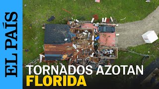 EE UU  Tornados azotan Florida antes de Milton  EL PAÍS [upl. by Koffman]