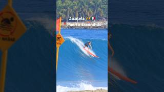 📍Puerto Escondido Oaxaca Surfing Zicatela 🫶🇲🇽 surfergirl zicatela puertoescondido [upl. by Naerol]